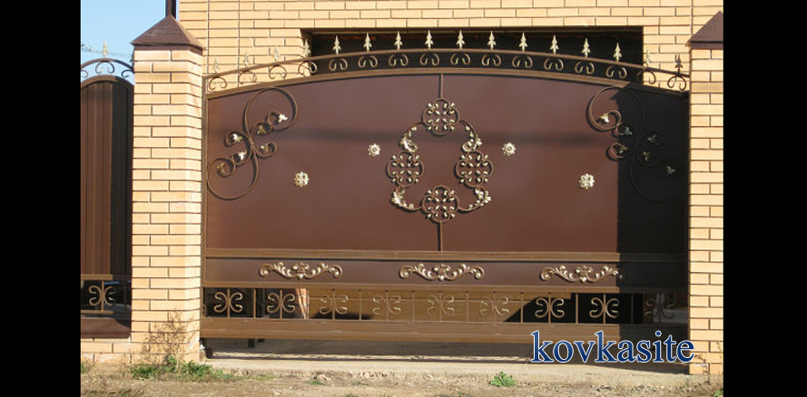 кованые ворота в москве №4